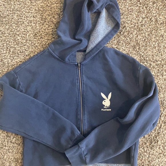 PacSun | Tops | Cropped Playboy Zip Up 